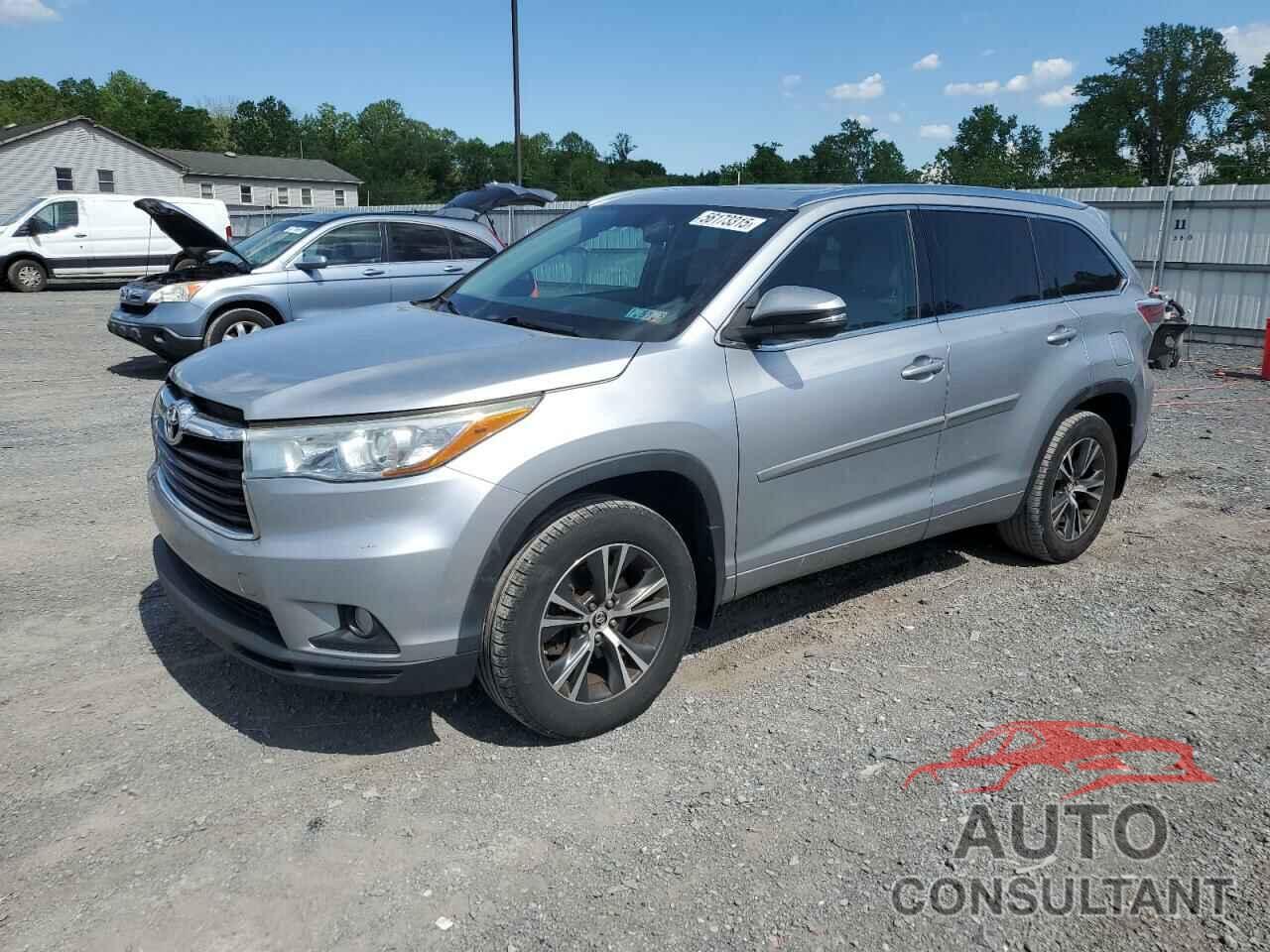 TOYOTA HIGHLANDER 2016 - 5TDJKRFH7GS243683