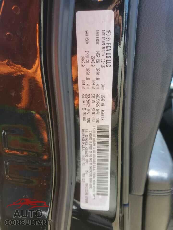 DODGE DURANGO 2017 - 1C4RDHDG1HC690241