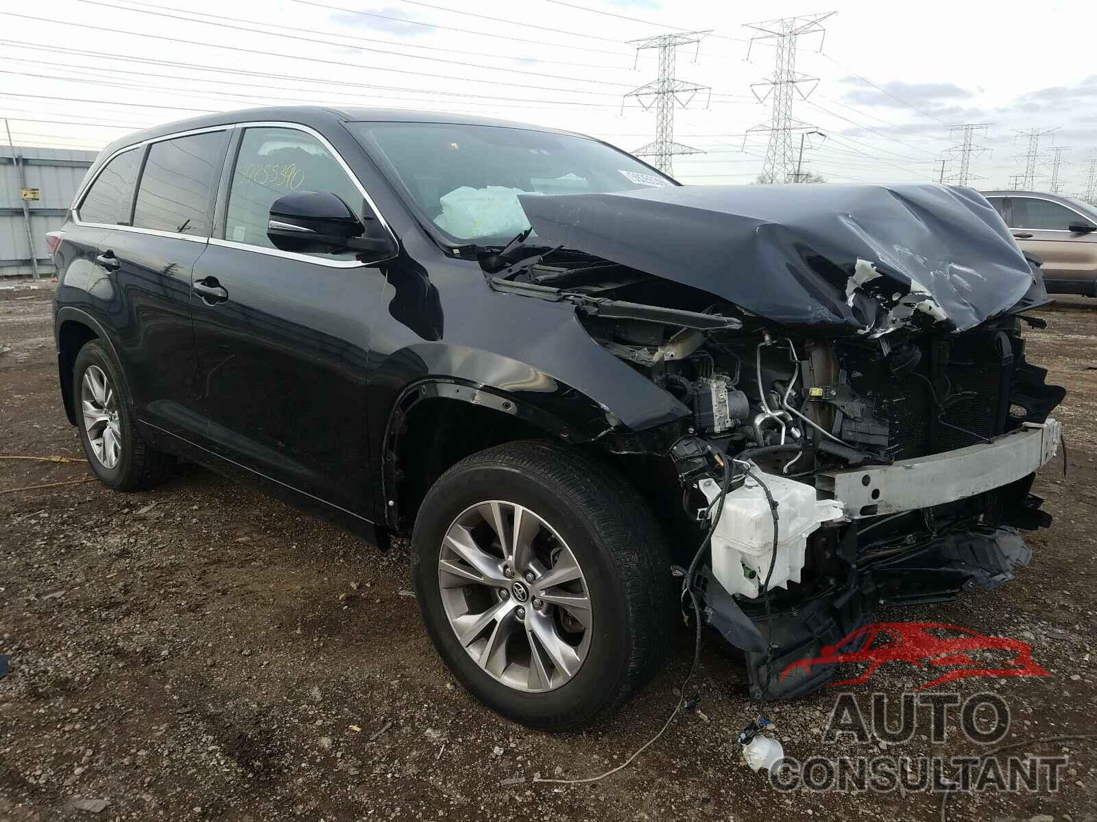 TOYOTA HIGHLANDER 2016 - 5TDBKRFH4GS341106