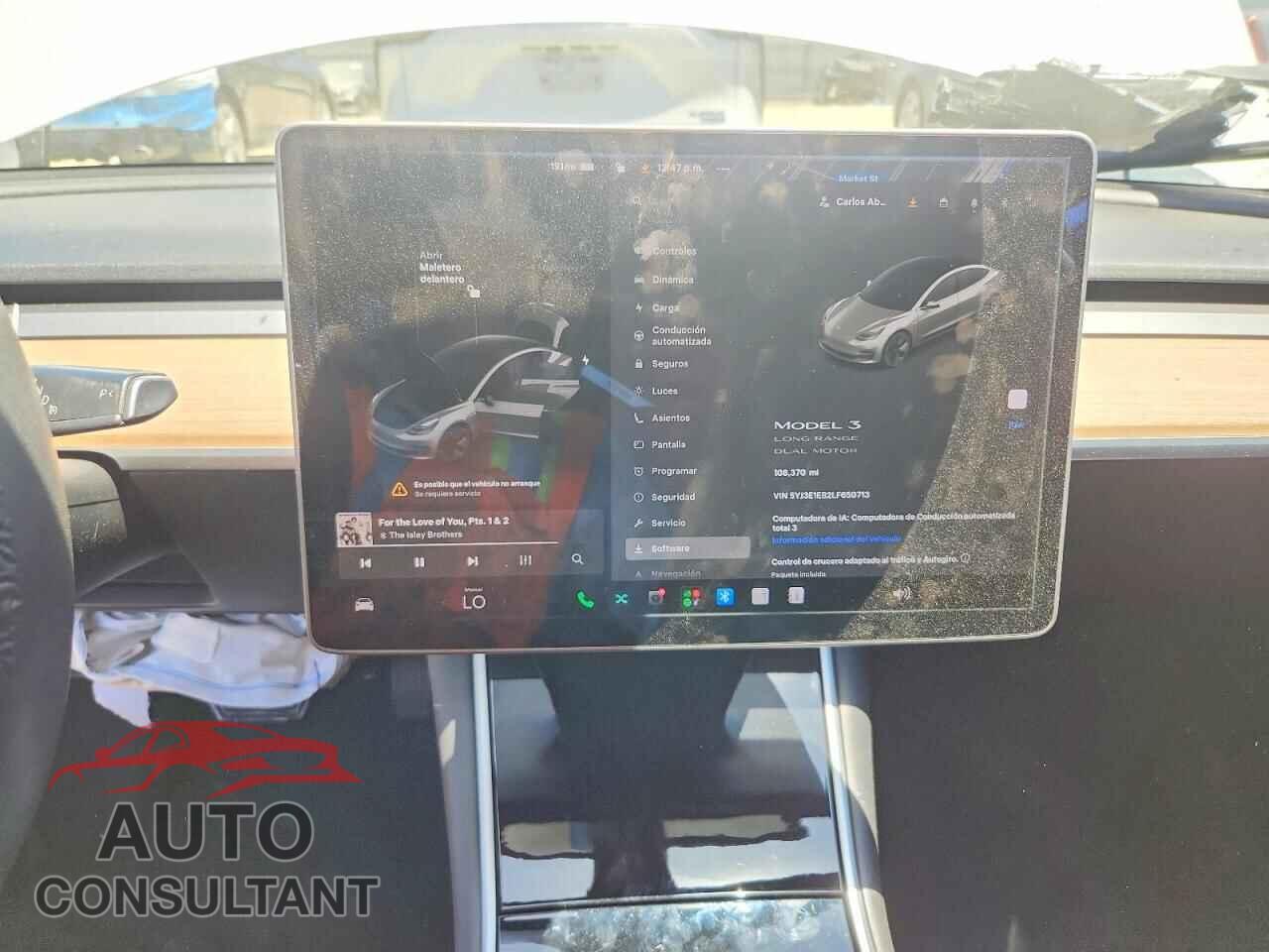 TESLA MODEL 3 2020 - 5YJ3E1EB2LF650713