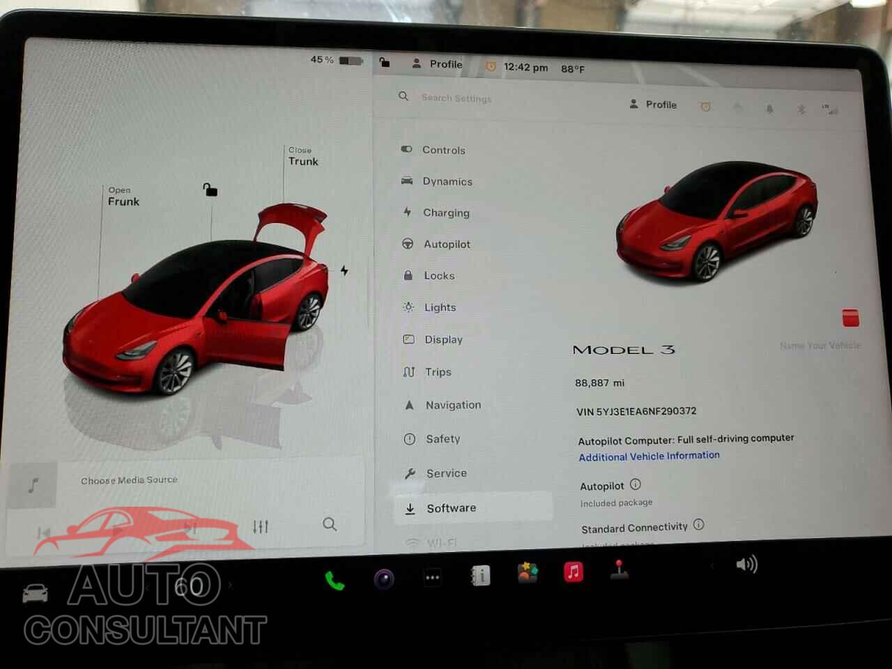 TESLA MODEL 3 2022 - 5YJ3E1EA6NF290372