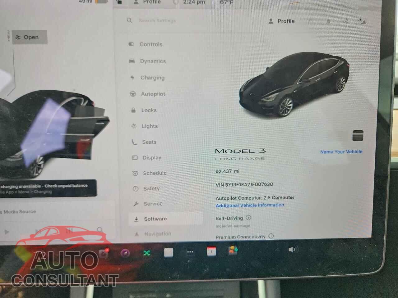 TESLA MODEL 3 2018 - 5YJ3E1EA7JF007620