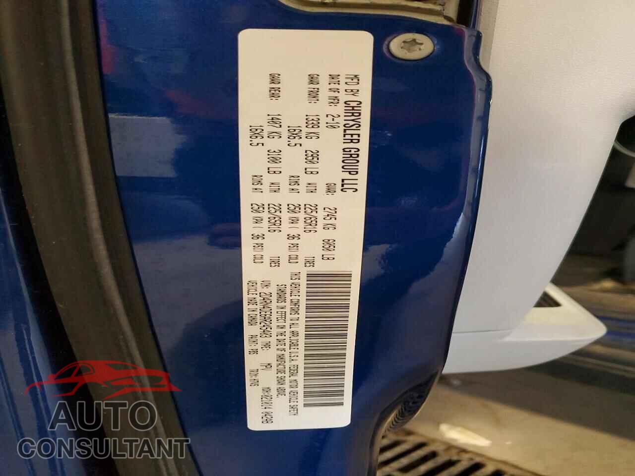 DODGE CARAVAN 2010 - 2D4RN4DE6AR245403