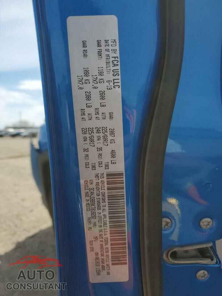JEEP COMPASS 2019 - 3C4NJDBB9KT818292