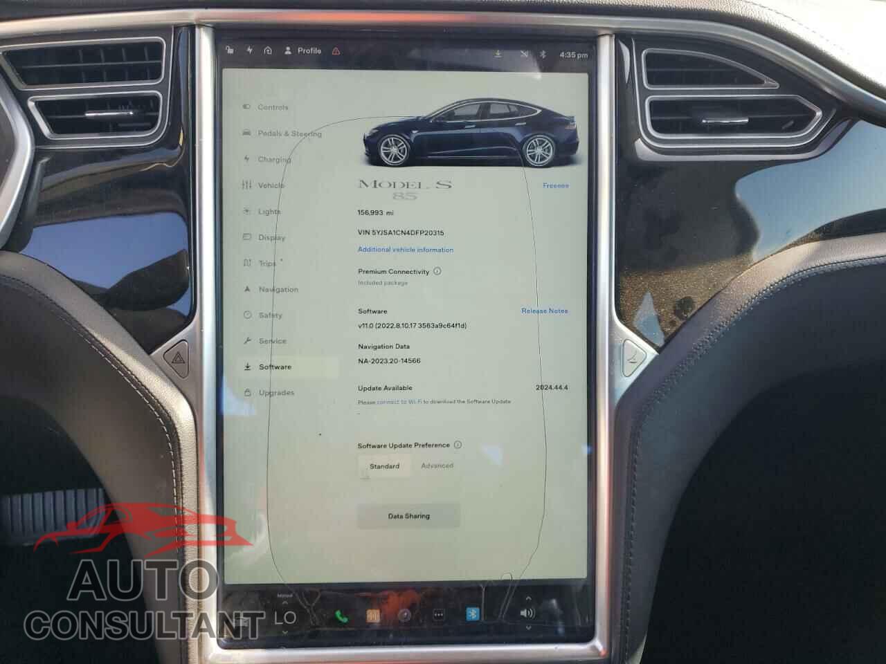 TESLA MODEL S 2013 - 5YJSA1CN4DFP20315