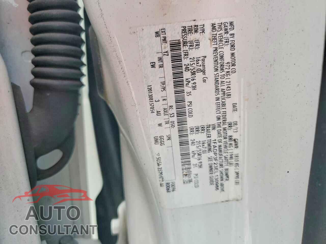 FORD FOCUS 2014 - 1FADP3F23EL130986