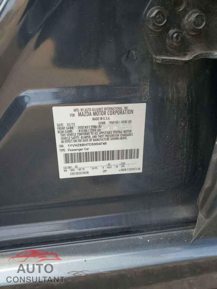 MAZDA 6 2013 - 1YVHZ8BH7D5M04748