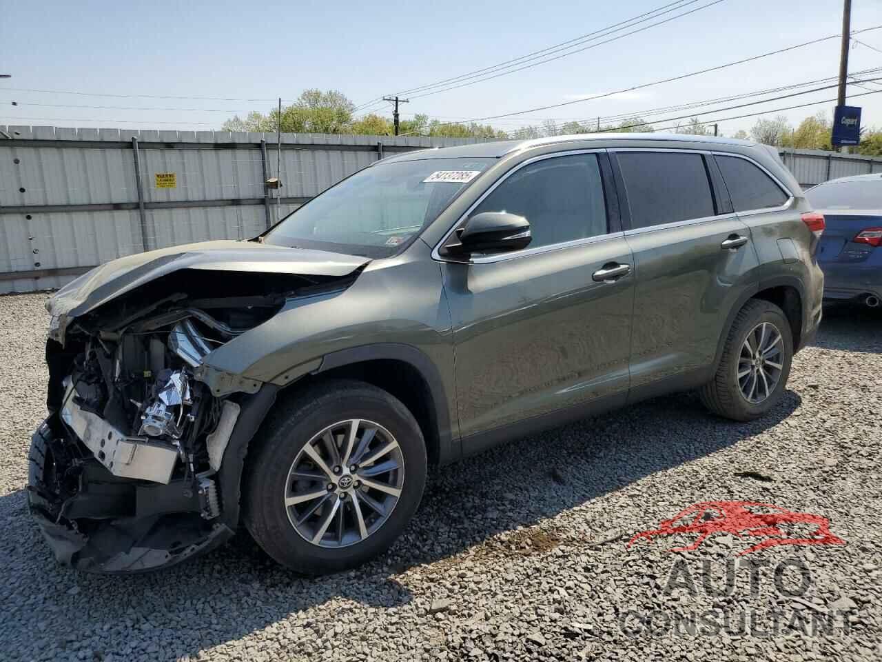 TOYOTA HIGHLANDER 2019 - 5TDKZRFH2KS349094