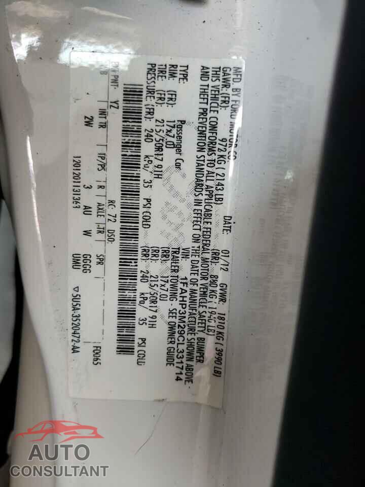 FORD FOCUS 2012 - 1FAHP3M29CL331714