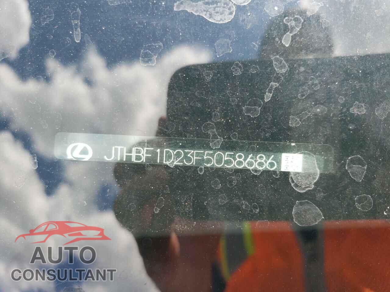 LEXUS IS 2015 - JTHBF1D23F5058686