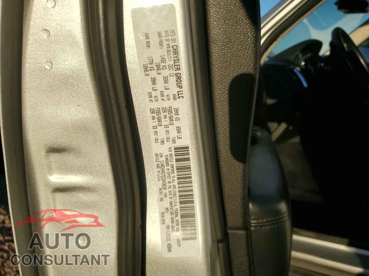 DODGE DURANGO 2013 - 1C4RDHAG7DC643620
