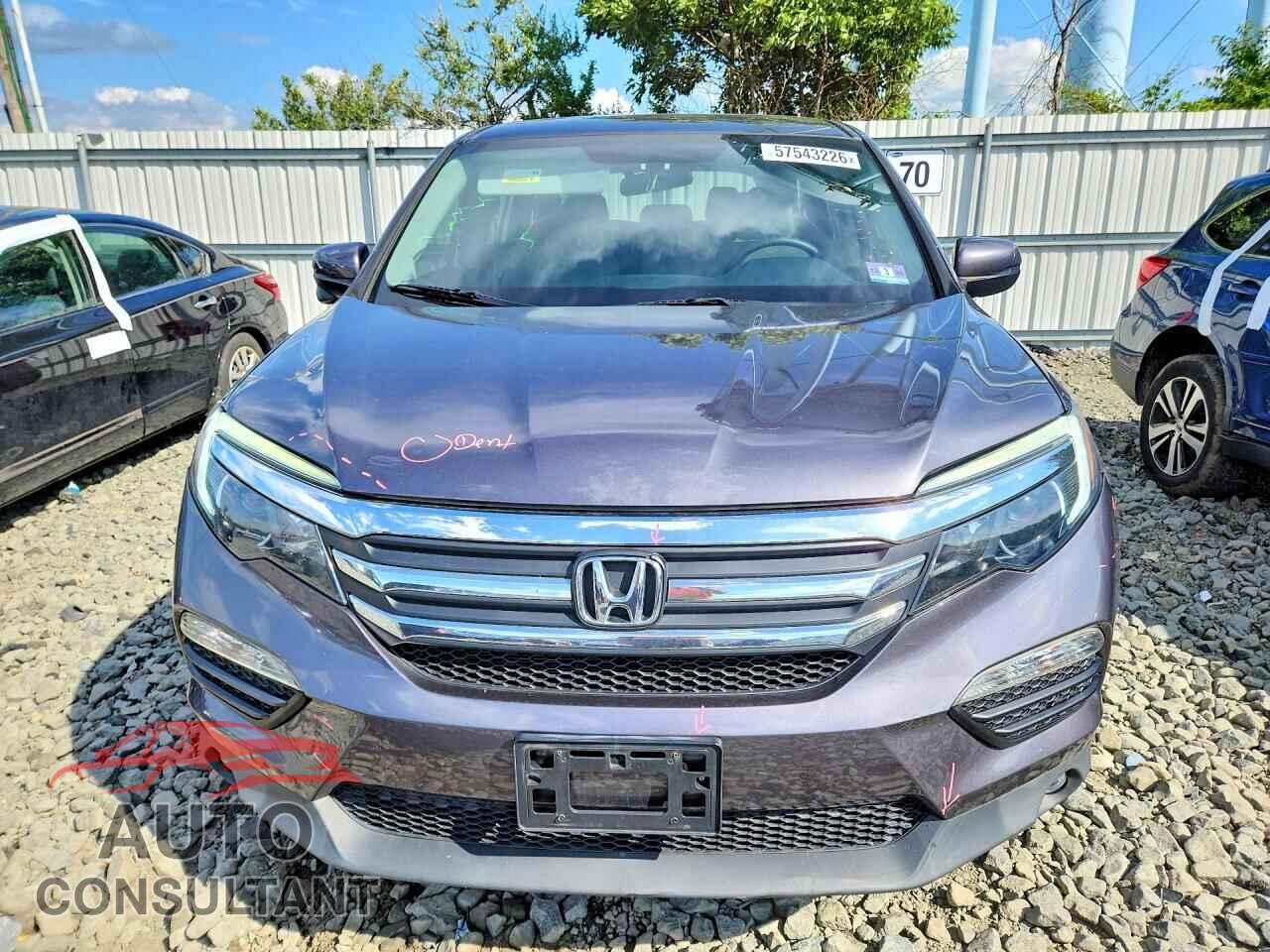 HONDA PILOT 2017 - 5FNYF6H38HB017371