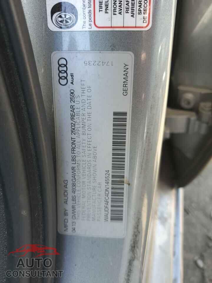 AUDI A6 2013 - WAUDFAFC4DN145524