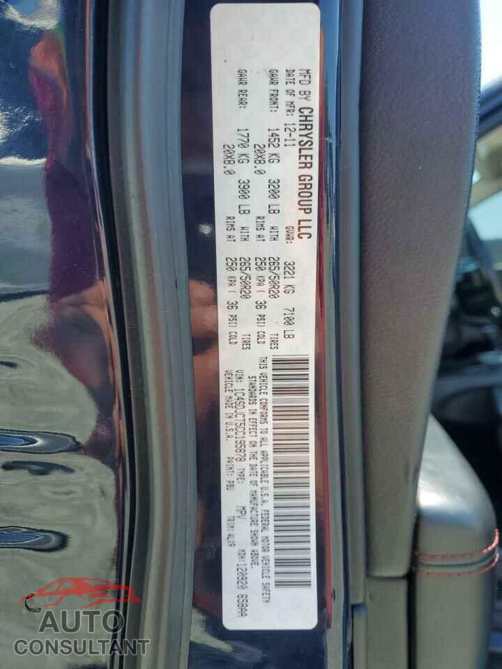 DODGE DURANGO 2012 - 1C4SDJCT5CC195878