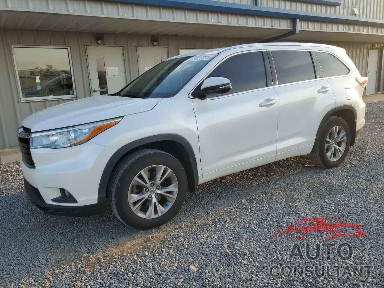 TOYOTA HIGHLANDER 2015 - 5TDJKRFH3FS175736