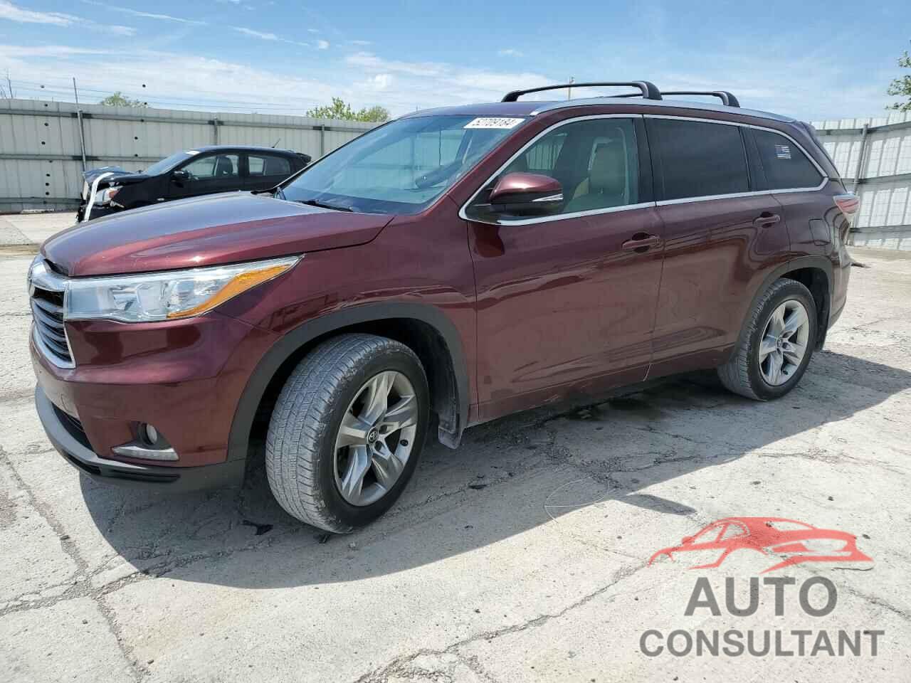 TOYOTA HIGHLANDER 2016 - 5TDDKRFH5GS296833