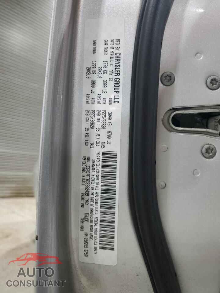DODGE RAM 1500 2012 - 1C6RD7FT6CS282439