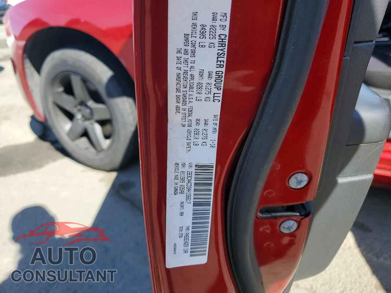 DODGE CHARGER 2010 - 2B3CA4CD9AH156617