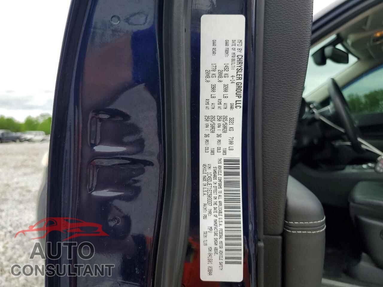 DODGE DURANGO 2014 - 1C4SDJET1EC503337