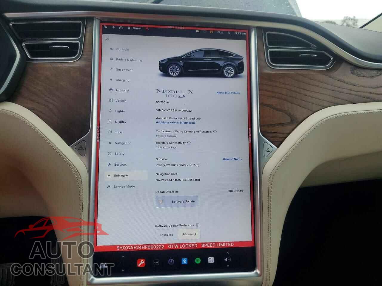 TESLA MODEL X 2017 - 5YJXCAE24HF060222