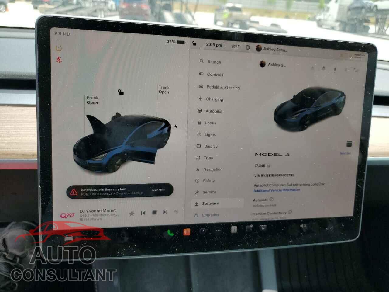 TESLA MODEL 3 2023 - 5YJ3E1EA0PF402795