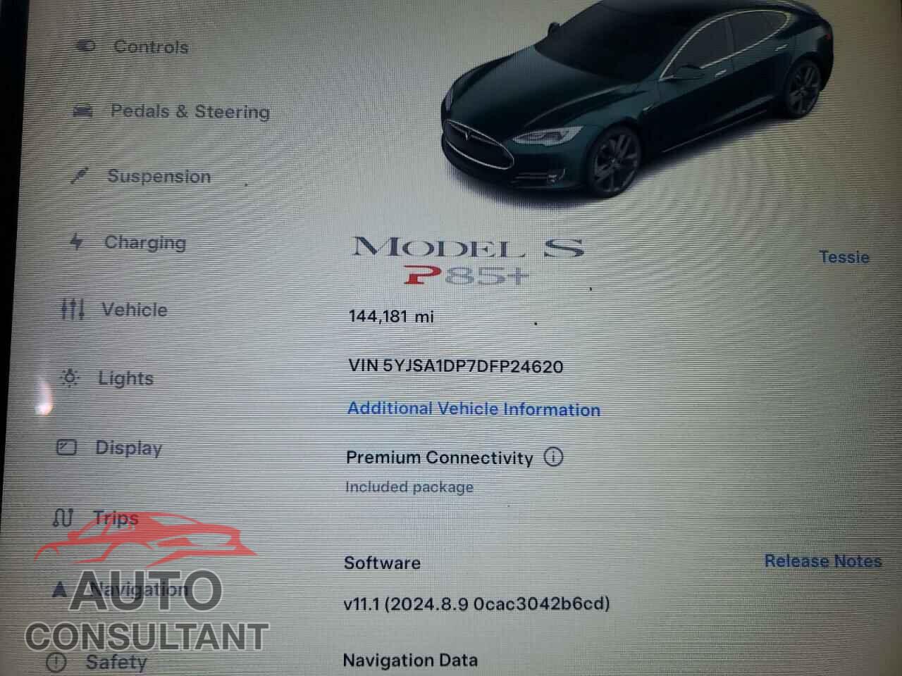 TESLA MODEL S 2013 - 5YJSA1DP7DFP24620