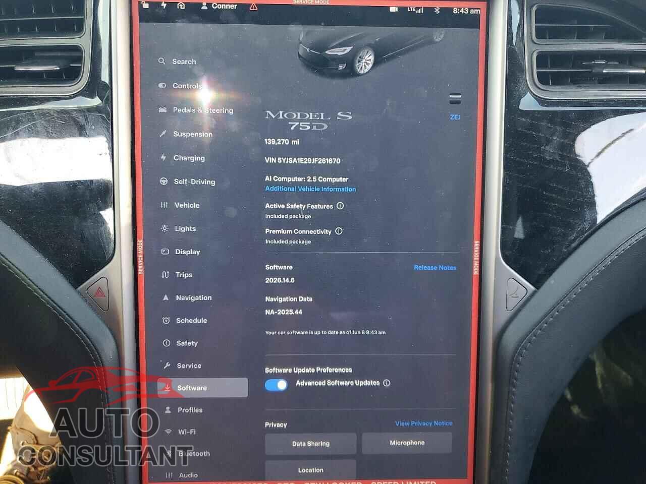 TESLA MODEL S 2018 - 5YJSA1E29JF261670