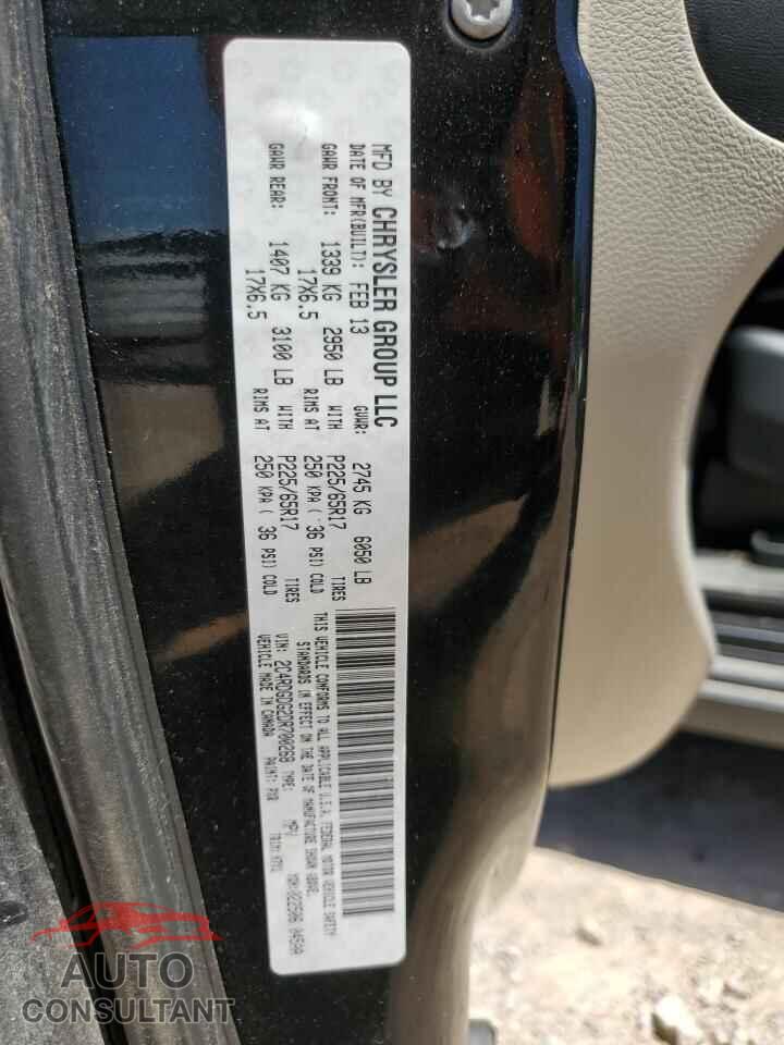 DODGE CARAVAN 2013 - 2C4RDGDG2DR700268