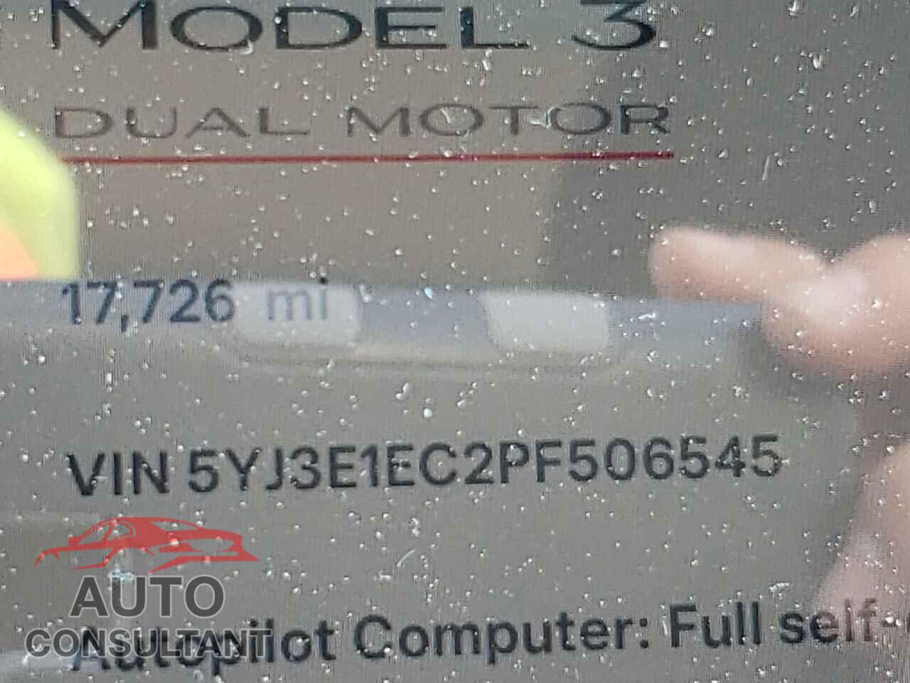 TESLA MODEL 3 2023 - 5YJ3E1EC2PF506545
