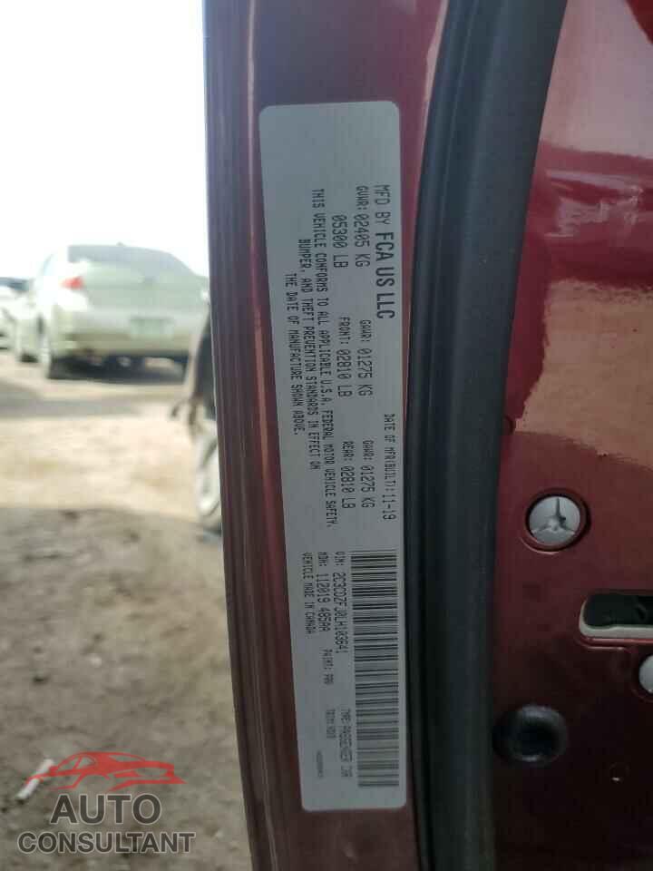 DODGE CHALLENGER 2020 - 2C3CDZFJ0LH103641