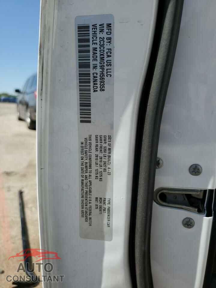 DODGE CHARGER 2023 - 2C3CDXMG9PH569358