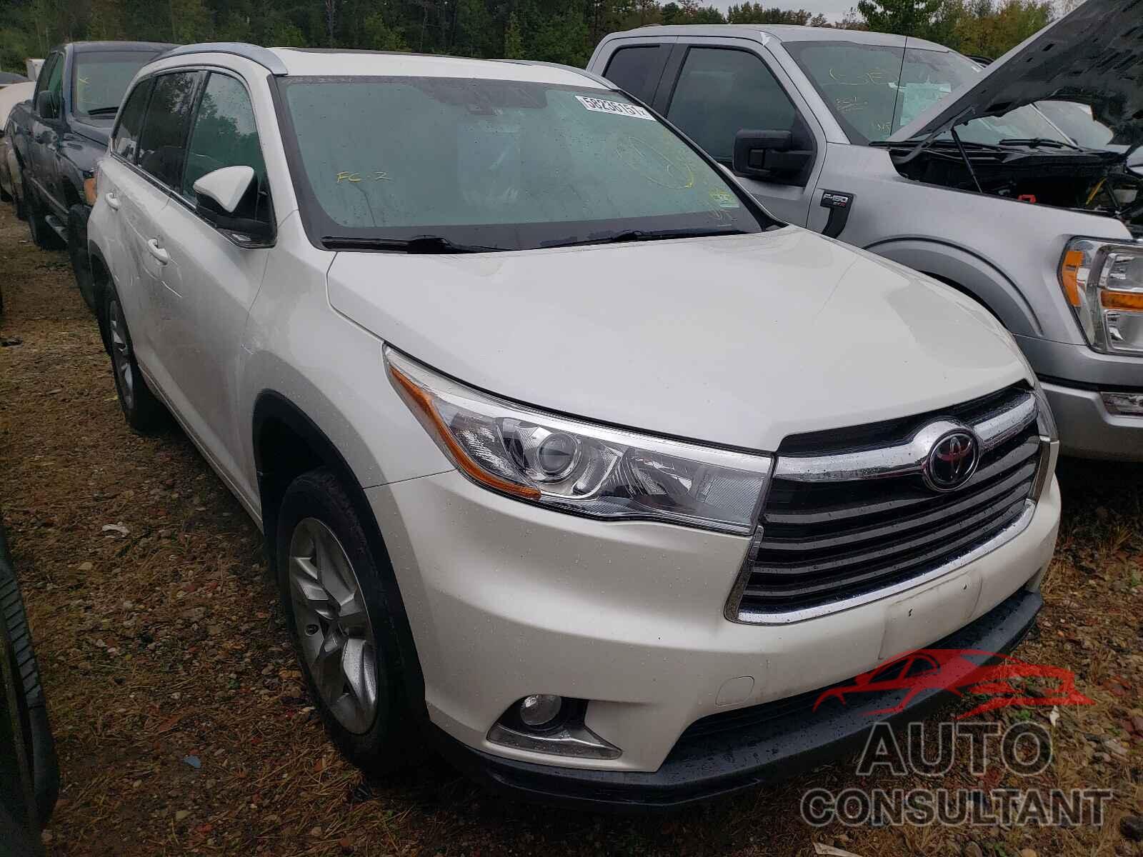 TOYOTA HIGHLANDER 2016 - 5TDDKRFH8GS300227