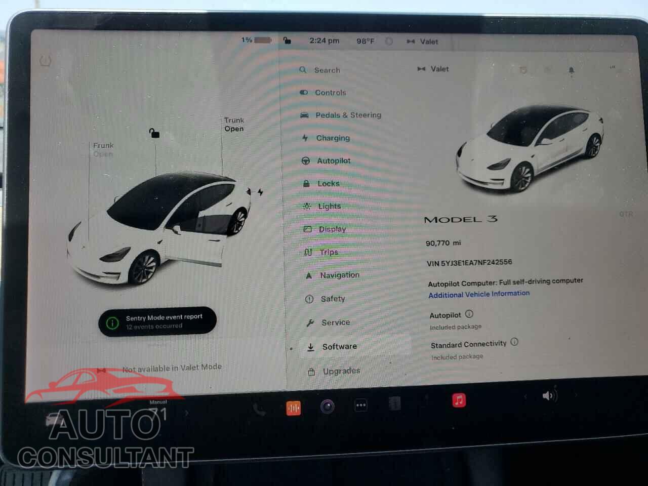 TESLA MODEL 3 2022 - 5YJ3E1EA7NF242556
