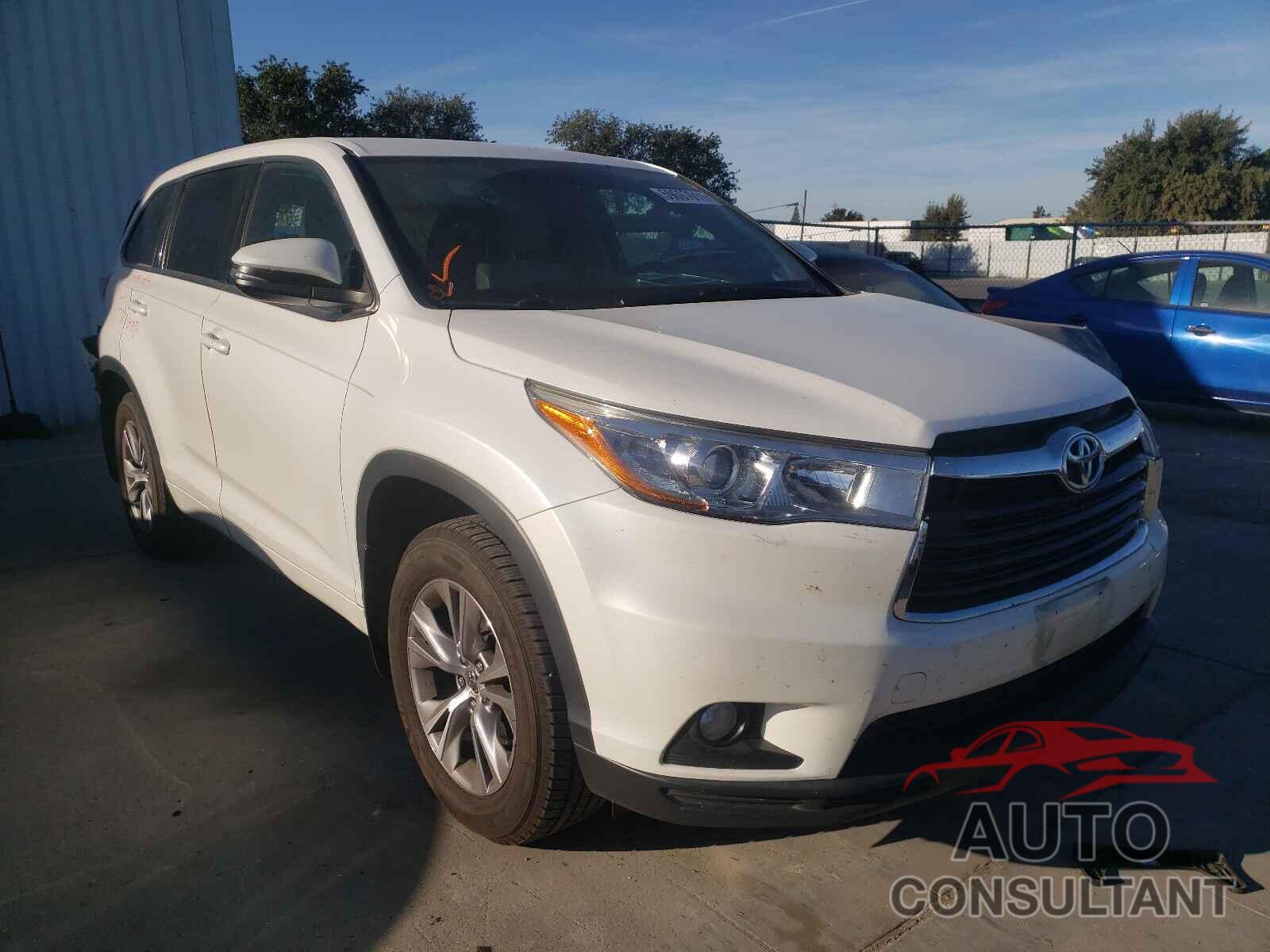 TOYOTA HIGHLANDER 2016 - 5TDBKRFHXGS229832