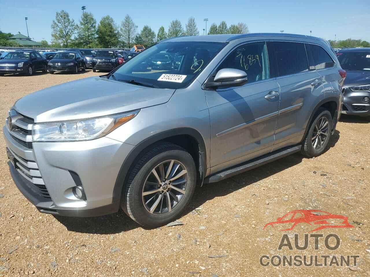 TOYOTA HIGHLANDER 2018 - 5TDJZRFH9JS557290