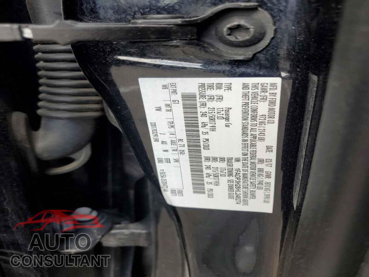 FORD FOCUS 2017 - 1FADP3H28HL248274