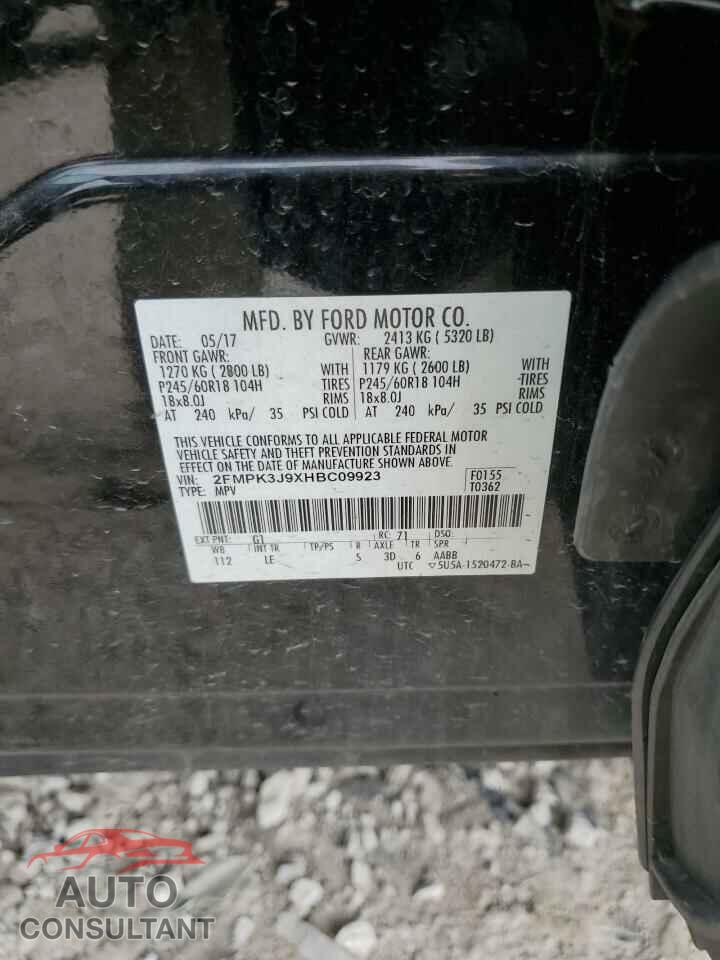 FORD EDGE 2017 - 2FMPK3J9XHBC09923