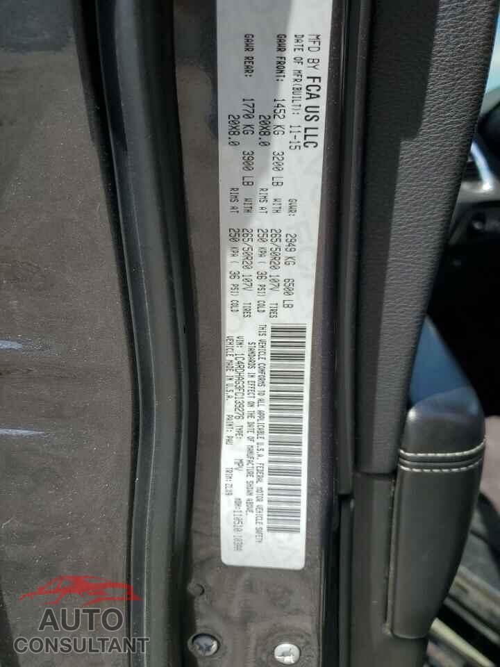 DODGE DURANGO 2015 - 1C4RDHAG3FC139276