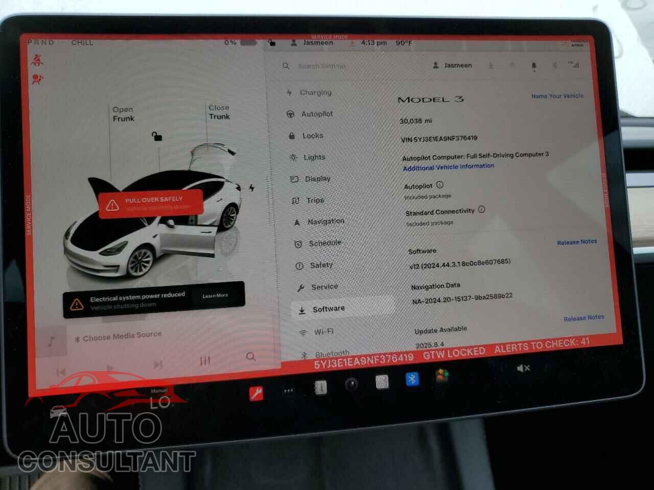 TESLA MODEL 3 2022 - 5YJ3E1EA9NF376419