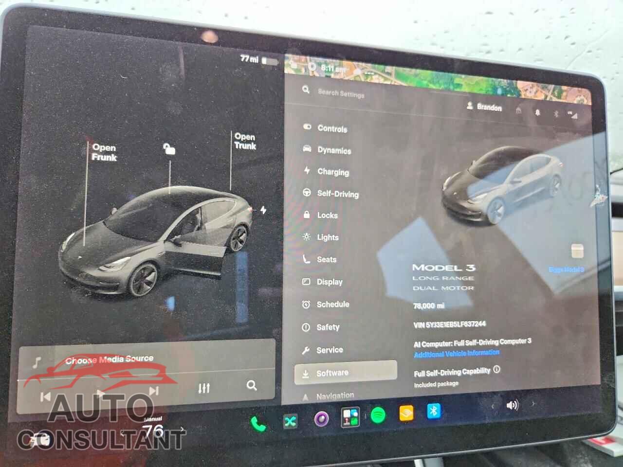 TESLA MODEL 3 2020 - 5YJ3E1EB5LF637244