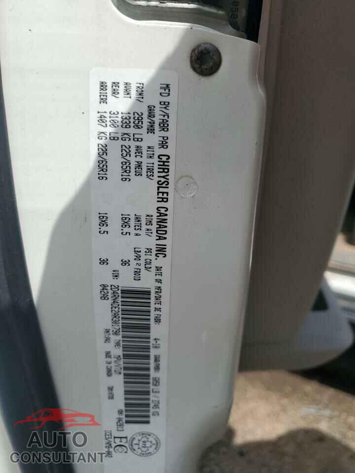 DODGE CARAVAN 2010 - 2D4RN4DE2AR301790