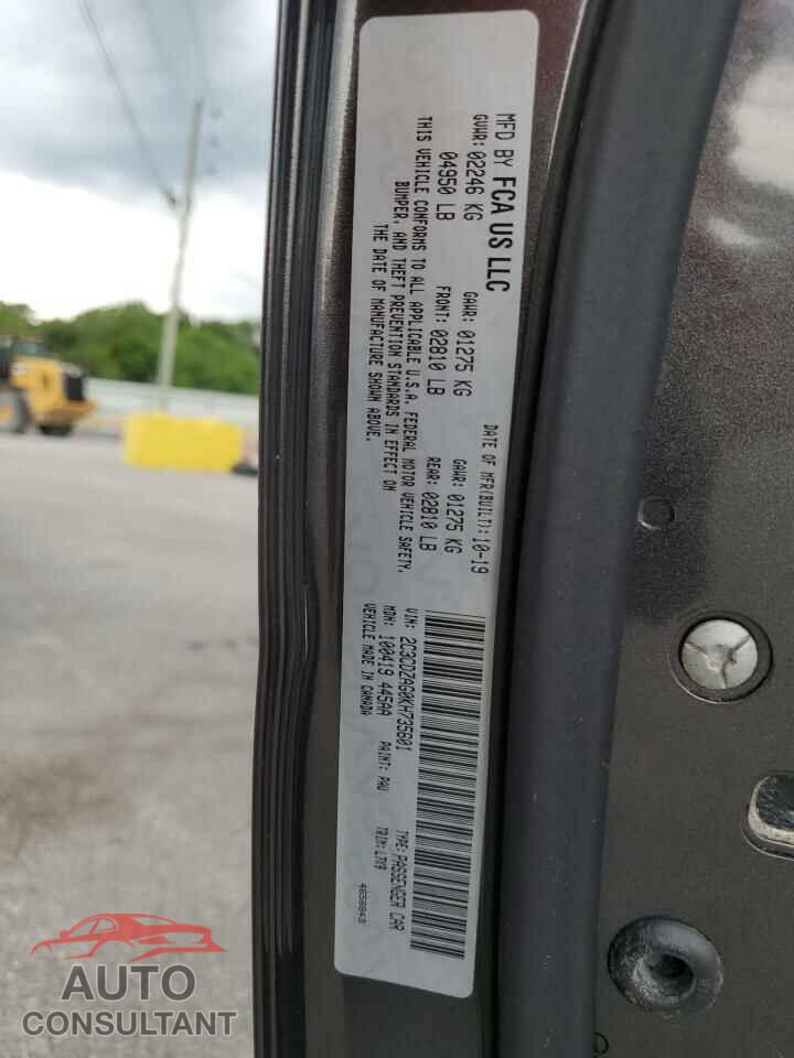 DODGE CHALLENGER 2019 - 2C3CDZAG0KH735601