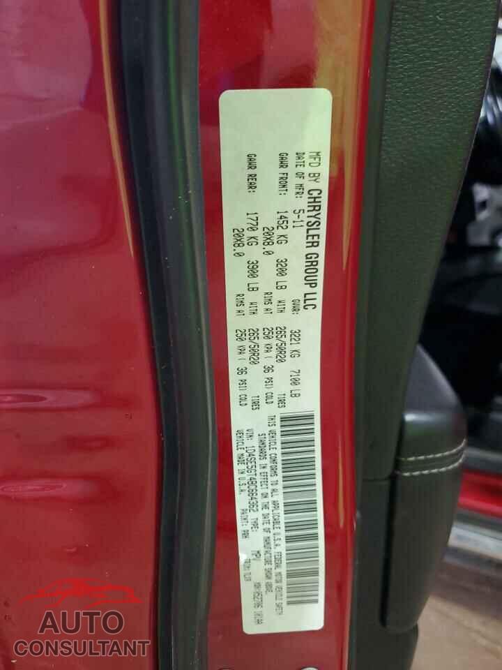 DODGE DURANGO 2011 - 1D4SE5GT4BC664362