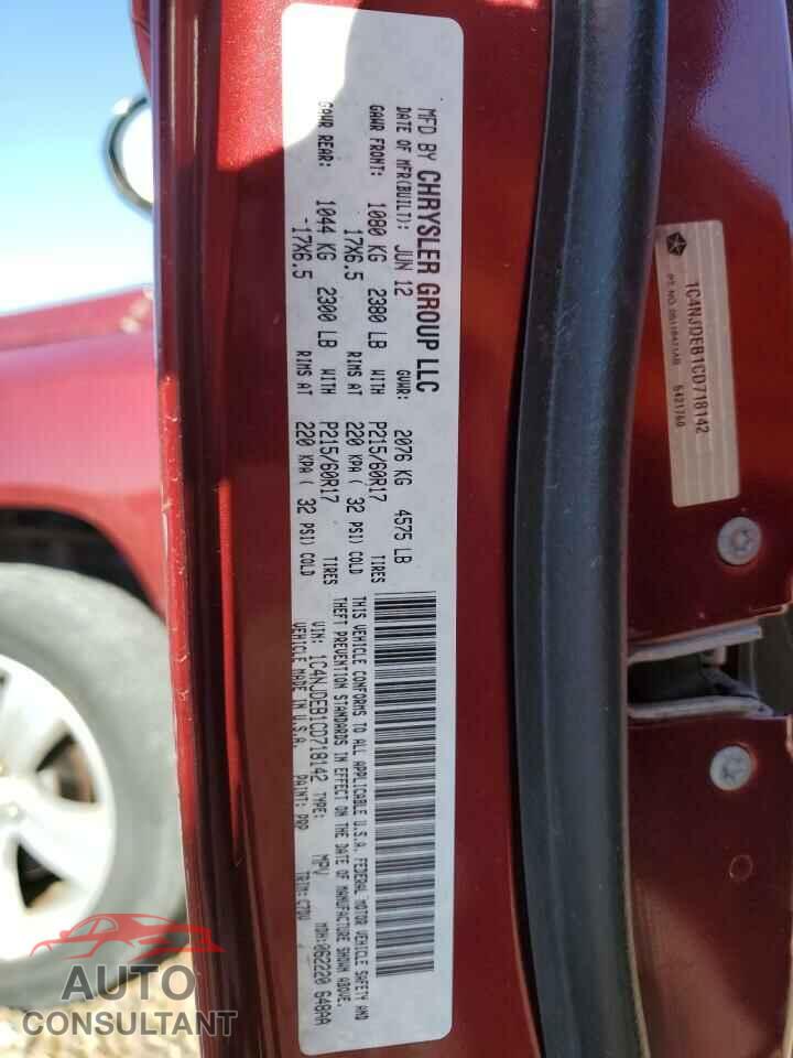 JEEP COMPASS 2012 - 1C4NJDEB1CD718142