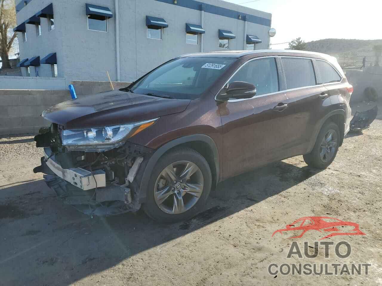TOYOTA HIGHLANDER 2017 - 5TDDZRFH1HS428693