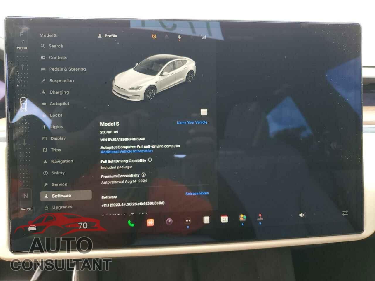 TESLA MODEL S 2022 - 5YJSA1E59NF486946