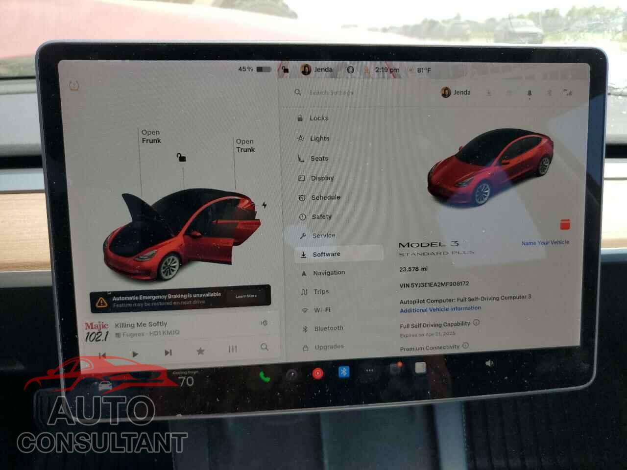 TESLA MODEL 3 2021 - 5YJ3E1EA2MF908172