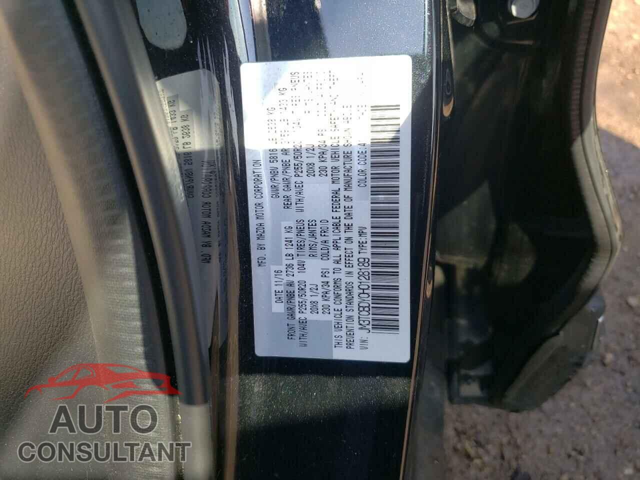 MAZDA CX-9 2017 - JM3TCBDY0H0128189