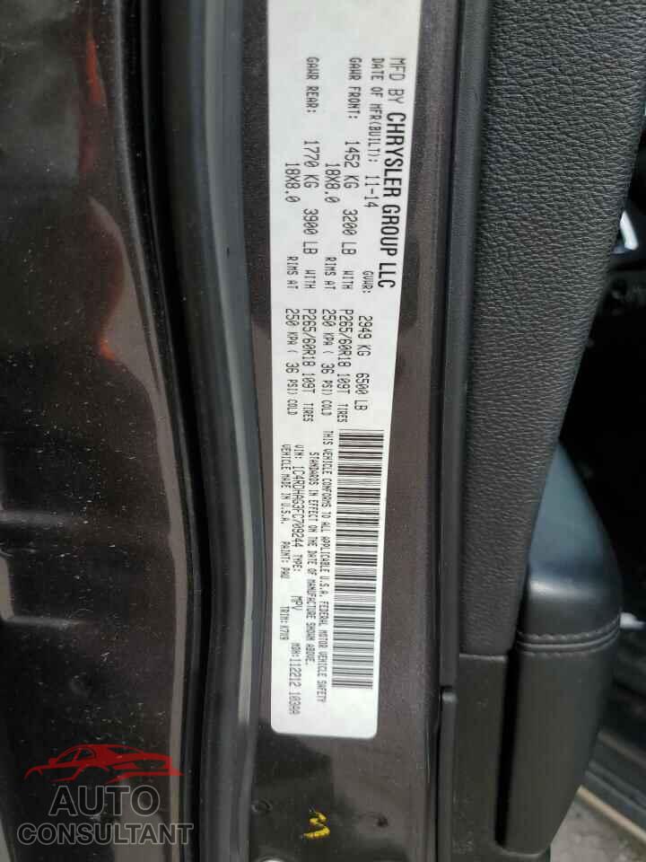 DODGE DURANGO 2015 - 1C4RDHAG3FC709244