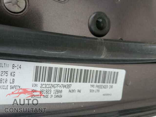 DODGE CHALLENGER 2015 - 2C3CDZAG7FH704397